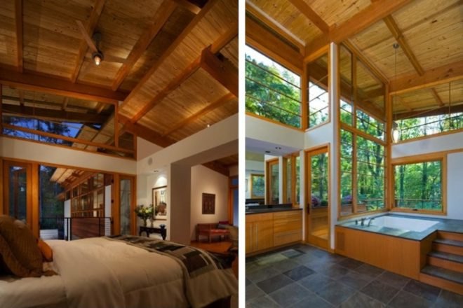 EV, electric vehicle, LEED, Greenland Residence, Georgia, Atlanta, Studio One Architecture, Geothermal, PV, solar power, photovoltaic power, recycled materials, daylighting, energy efficient materials, wood, green design, sustainable design, eco-design
