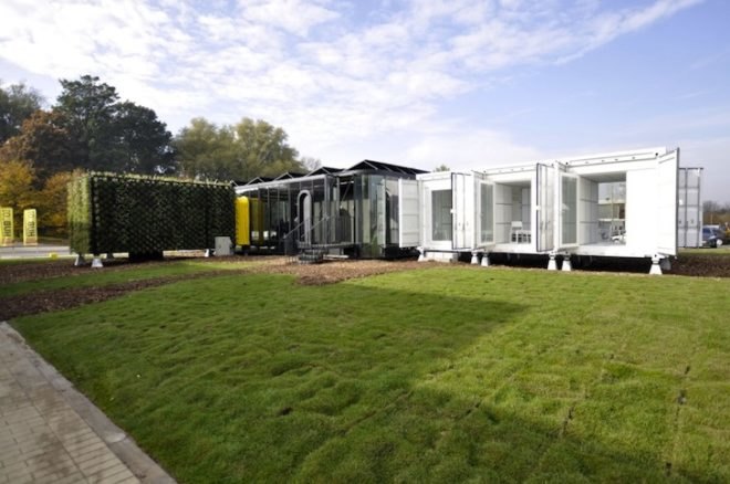Belgium, HUB01, vertical garden, solar cladding, solar energy, solar panels, wind turbine, green design, modular student housing, Katho Catholic Academy, A3 Architects, dmvA Architecten, student housing covered in plants