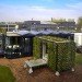 Belgium, HUB01, vertical garden, solar cladding, solar energy, solar panels, wind turbine, green design, modular student housing, Katho Catholic Academy, A3 Architects, dmvA Architecten, student housing covered in plants