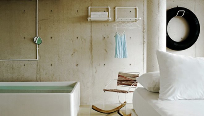 Héctor Galvan, Central De Arquitectura, Hotel, Hotel Basico, Recycled Material, Design, Interior Design, Playa del Carmen, Mexico, petroleum, rubber, recycle