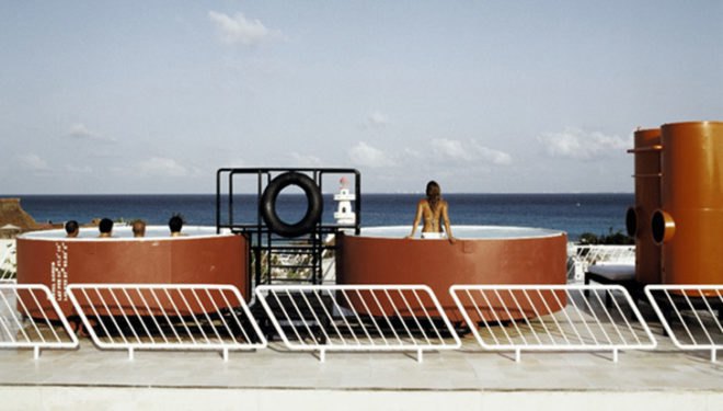 Héctor Galvan, Central De Arquitectura, Hotel, Hotel Basico, Recycled Material, Design, Interior Design, Playa del Carmen, Mexico, petroleum, rubber, recycle