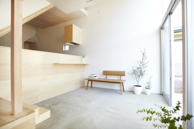 Y beams, hanging floors, House H, Hiroyuki Shinozaki Architects, tokyo, Matsudo City, Chiba Prefecture, Japan, green design, sustainable design, eco-design, daylighting, minimalism, Japanese minimalism, urban design, sustainable renovation, green renovation