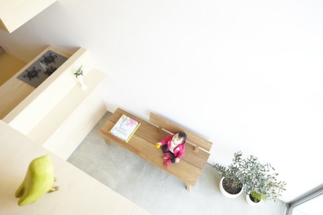 Y beams, hanging floors, House H, Hiroyuki Shinozaki Architects, tokyo, Matsudo City, Chiba Prefecture, Japan, green design, sustainable design, eco-design, daylighting, minimalism, Japanese minimalism, urban design, sustainable renovation, green renovation