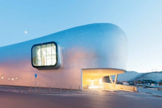 Ice Rink of Liège, l'Escaut, ice rink, belgium, whale shaped ice rink, energy efficient design