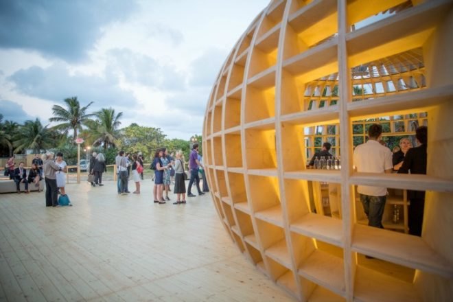 los carpinteros, guiro bar, absolut art festival, installation architecture, temporary architecture, wooden design, sustainable design