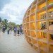 los carpinteros, guiro bar, absolut art festival, installation architecture, temporary architecture, wooden design, sustainable design