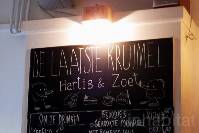De Laatste Kruimel, Amsterdam, Ana Lisa Alperovich, bakery, café, organic food, scones, cakes, recycled pallets, Architecture, green furniture, ecycled Materials, Green Materials, green packaging