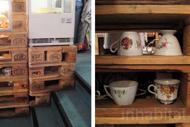 De Laatste Kruimel, Amsterdam, Ana Lisa Alperovich, bakery, café, organic food, scones, cakes, recycled pallets, Architecture, green furniture, ecycled Materials, Green Materials, green packaging