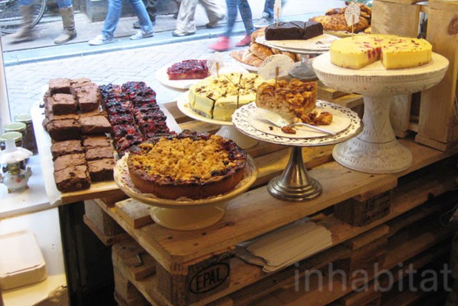 De Laatste Kruimel, Amsterdam, Ana Lisa Alperovich, bakery, café, organic food, scones, cakes, recycled pallets, Architecture, green furniture, ecycled Materials, Green Materials, green packaging