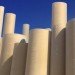 Malka Architecture, Loopcamp, Burning Man, recycled materials, musical architecture, musical art, giant paper towel cartons, Black Rock City, Black Rock Desert, festivals, festival art, France, desert, musical paper cylinders, recycled paper, green design, sustainable design, eco design