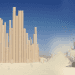 Malka Architecture, Loopcamp, Burning Man, recycled materials, musical architecture, musical art, giant paper towel cartons, Black Rock City, Black Rock Desert, festivals, festival art, France, desert, musical paper cylinders, recycled paper, green design, sustainable design, eco design