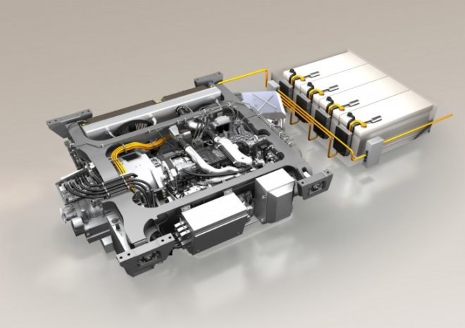 electric trains, hybrid trains, world's first hybrid train, Tognum Daughter MTU, rail vehicles, regenerative braking, hybrid vehicles, Siemens Desiro Classic VT 642 locomotive, batteries, power packs, green energy,