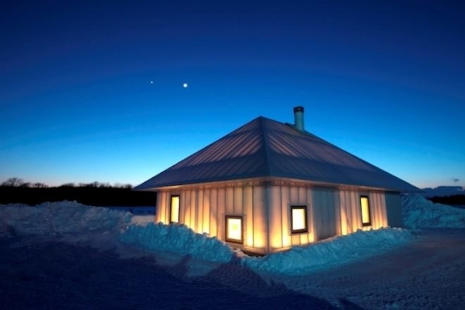 Japan, PET, recycled materials, Meme Experimental House, Kengo Kuma and Associates, Hokkaido Prefecture, earth and grass, vernacular, traditional architecture, earth and grass homes, chise, luminous home, tiny homes