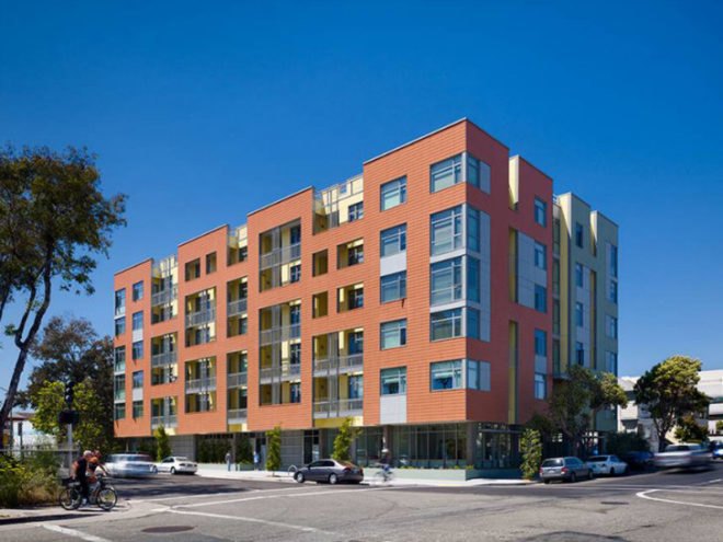Merritt Crossing, LMS Architects, affordable housing, senior housing, leed platinum, oakland,