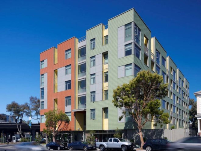 Merritt Crossing, LMS Architects, affordable housing, senior housing, leed platinum, oakland,