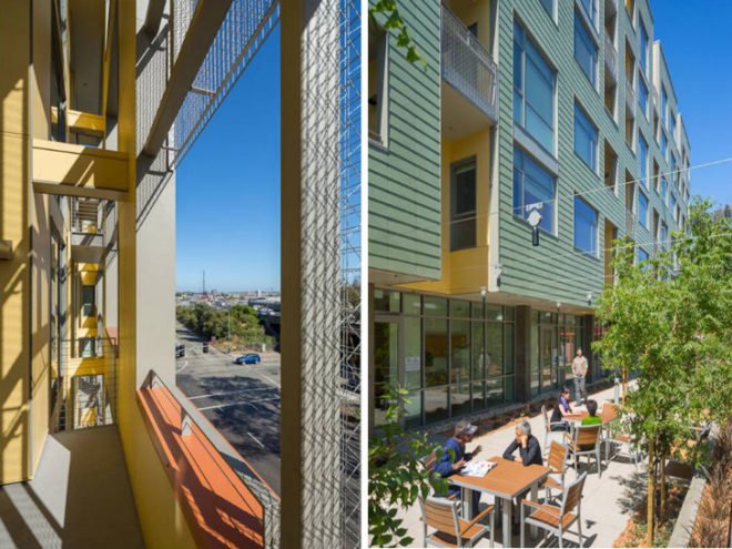 Merritt Crossing, LMS Architects, affordable housing, senior housing, leed platinum, oakland,