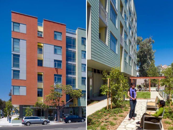 Merritt Crossing, LMS Architects, affordable housing, senior housing, leed platinum, oakland,