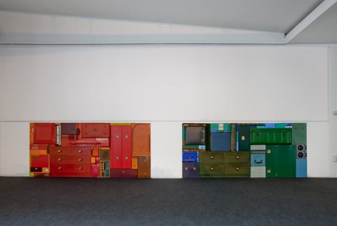 green design, eco design, sustainable design, Michael Johansson, Tetris, found object sculptures, tetris sculptures, recycle art