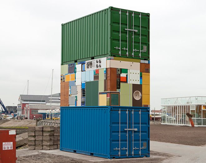 green design, eco design, sustainable design, Michael Johansson, Tetris, found object sculptures, tetris sculptures, recycle art