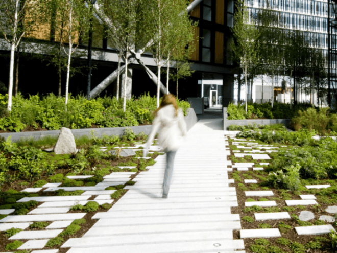 Neo Bankside, Rogers Stirk Harbour Partners, london, gillespies, eco residences, natural daylight, landscape gardens