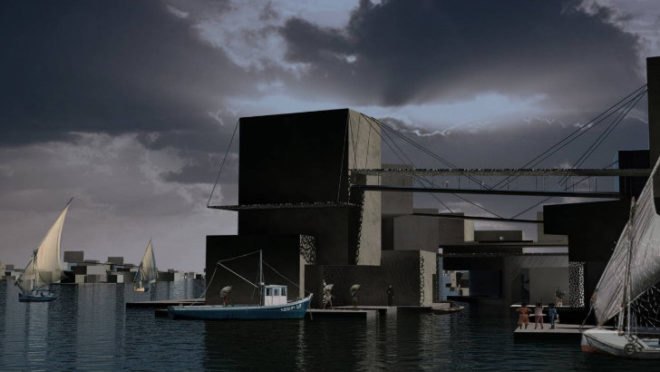 Nile Hydropolis, Marion Ottmann, Margaux Leycuras, Anne-Hina Mallette, silt lake city, nile river, floating cities,