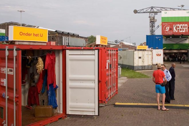 O+A, recycled containers, Amsterdam, Architecture, Green Resources, Recycled Materials, Over het IJ, NDSM shipyard