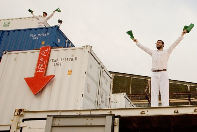O+A, recycled containers, Amsterdam, Architecture, Green Resources, Recycled Materials, Over het IJ, NDSM shipyard
