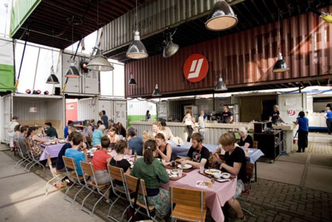 O+A, recycled containers, Amsterdam, Architecture, Green Resources, Recycled Materials, Over het IJ, NDSM shipyard