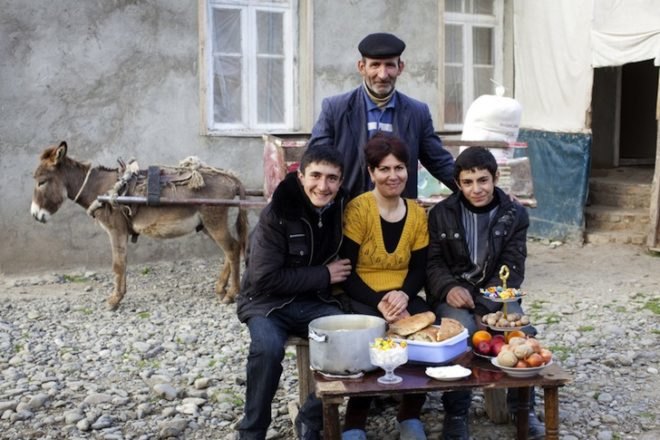 Oxfam America, seven photos of what seven families eat, food waste, poverty, injustice, food politics, hunger, obesity, news, environment, charity, aid organization, non profit organization, oxfam food photos, azerbaijani family