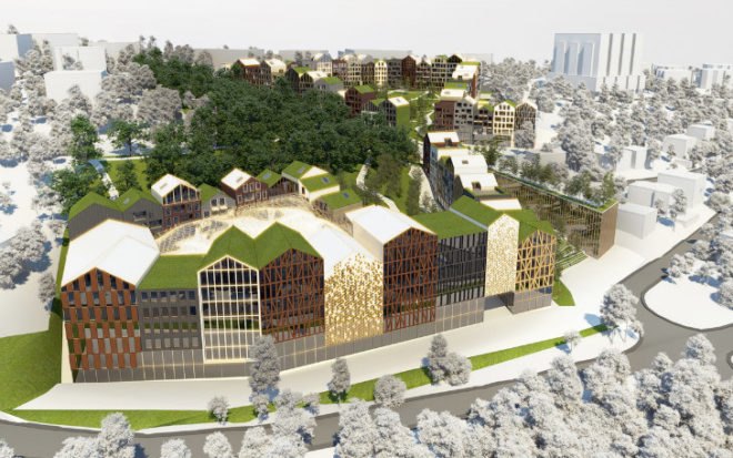 Parkhill Project, Nice Architects, bratislava, slovakia, urban design, urban park, mixed use development, 2ka landscape architects