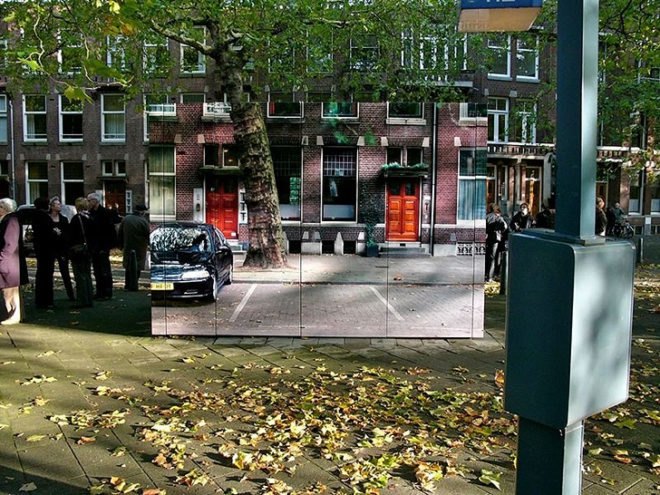 en design, eco design, sustainable design, Roeland Otten, Trompe L'oeil installation, Dutch design, Amsterdam, rotterdam, transformed public toilet, public art installations