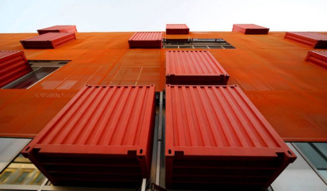 Sanlitun South, LOT-EK, sanlitun village, beijing, shipping containers, cargotecture, eco shopping mall, the oval partnership