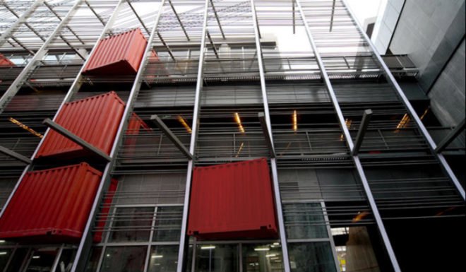 Sanlitun South, LOT-EK, sanlitun village, beijing, shipping containers, cargotecture, eco shopping mall, the oval partnership