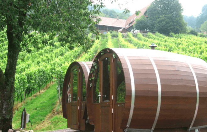 Germany, The Black Forest, Schlafen im Weinfass, wine barrel rooms, wine barrel hotel, vineyards, wine-making, Sasbachwalden, Air BnB, funky hotel, recycled wine barrels, recycled materials, green design, sustainable design, eco-design, eco-tourism, sustainable tourism