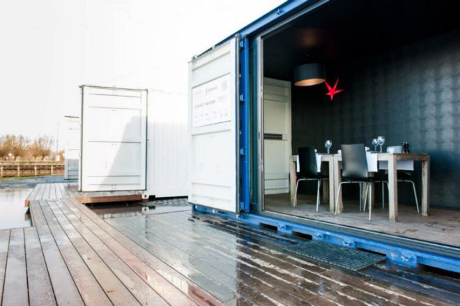 Sleeping Around Pop Up Hotel, pop up hotel, sleeping around, traveling hotel, shipping containers, cargotecture, antwerp