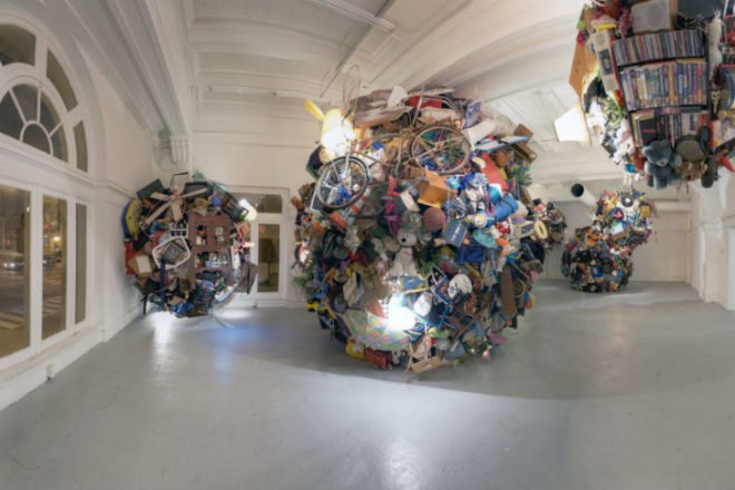 Small Moons, suttonberesculler, land of tomorrow, artwithoutwalls, louisville, eco art, green art, discarded objects