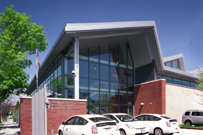 Sunrise Facilities Maintenance Yard, Gruzen Samton IBI Group, sunrise yards, leed platinum, dot maintenance facility, queens
