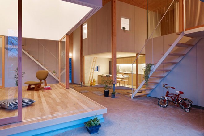 Takaya House, Makoto Tanijiri, japan, suppose Office, Architecture, green Interiors, Green Materials, sliding walls, Earthen Floor, mud floor, transformable house