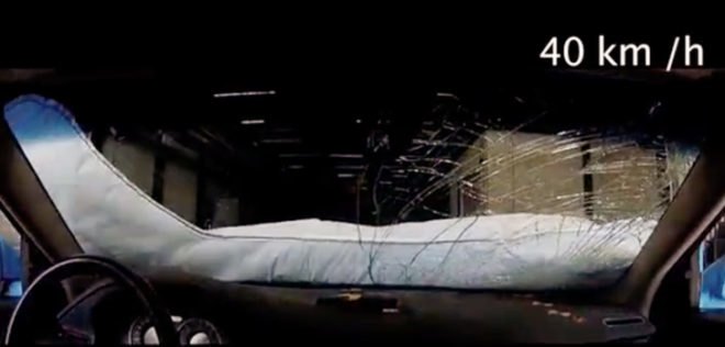 green design, eco design, sustainable design, exterior airbags, bicycle airbags, pedestrian airbags, bicycle safety, The Netherlands, Dutch Ministry of Infrastructure and the Environment, TNO, Volvo V40