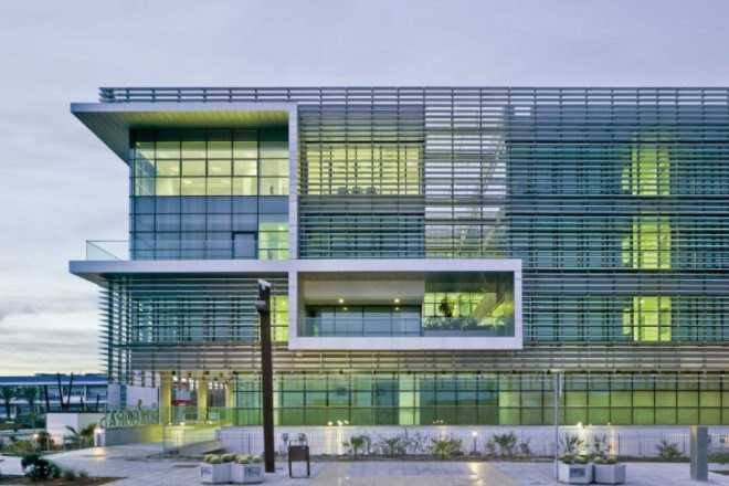 Tecnova Headquarters, Ferrer Arquitectos, PITA, Pitagoras, louvered facade, almeria, spain