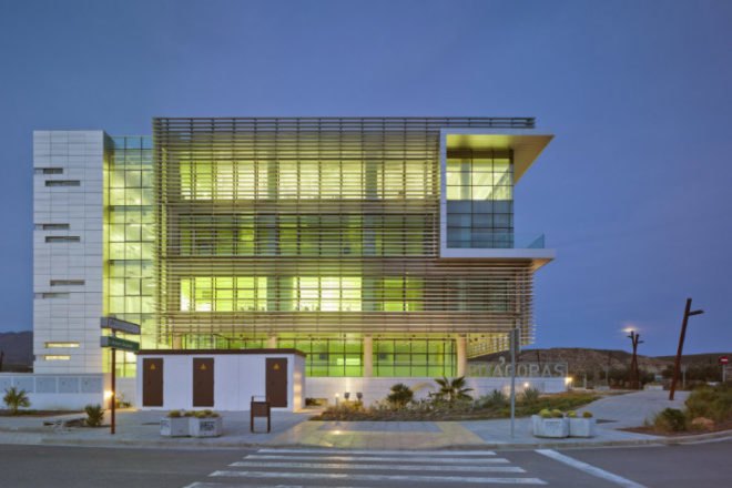 Tecnova Headquarters, Ferrer Arquitectos, PITA, Pitagoras, louvered facade, almeria, spain