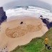 green design, eco design, sustainable design, Simon Beck, Tony Plant, ephemeral art, beach art, guerilla beach art, surf art
