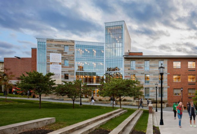 Einhorn Yaffee Prescott Architecture and Engineering, P.C, University of Scranton, Loyola Science Center, LEED-certified, green building, informal learning environments, energy efficiency, collaboration, scientific research, architecture,