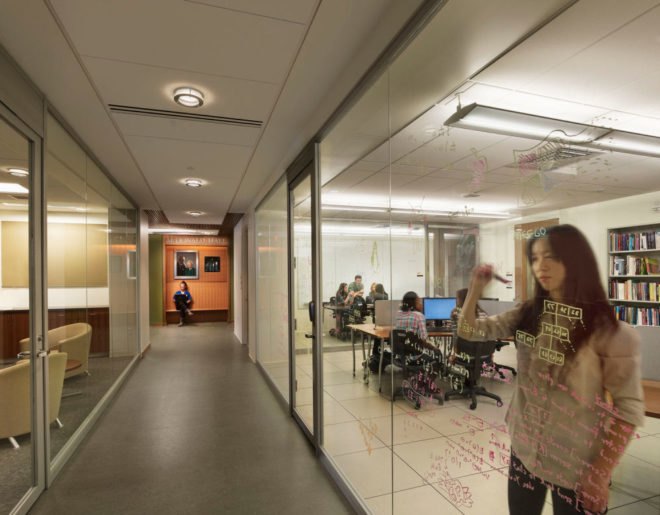 Einhorn Yaffee Prescott Architecture and Engineering, P.C, University of Scranton, Loyola Science Center, LEED-certified, green building, informal learning environments, energy efficiency, collaboration, scientific research, architecture,