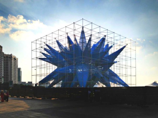 Wendy in Abu Dhabi, HWKN, wendy abroad, abu dhabi sustainability week, air quality, architecture installation