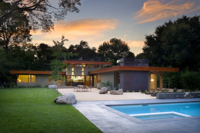 Wheeler Residence, William Duff Architects, Menlo Park, San Francisco, Sustainable, Residence, Pool, Fibonacci, natural ventilation, passive solar, daylighting, solar hot water, photovoltaics, hydronic floor heating