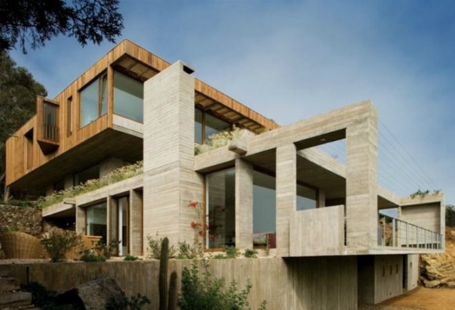 Elton + Léniz, Casa el Pangue, leveled residence, tiered house, sustainable design, eco architecture, green design