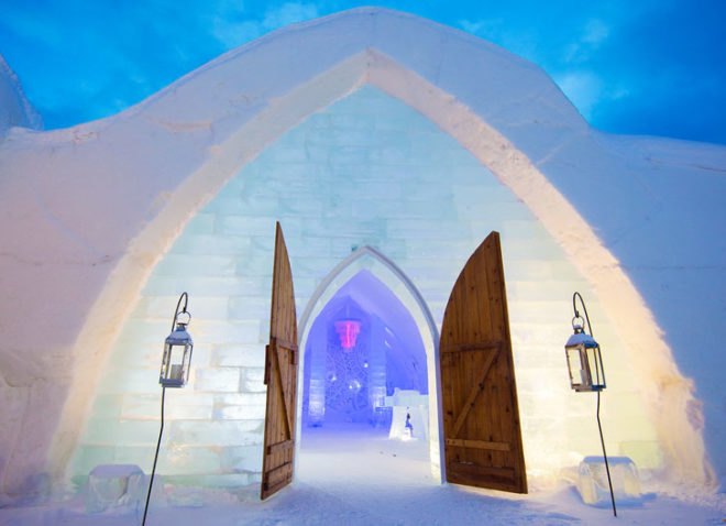 green design, eco design, sustainable design, Ice hotel, hotel de glace canada, Quebec City tourism, Jules Verne, Journey to the Center of winter