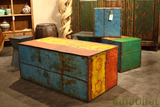 Las Vegas Market, Sustainable Furnishings, Green Furniture, Eco Home, oil drum furniture, salvaged materials, pangaea collection