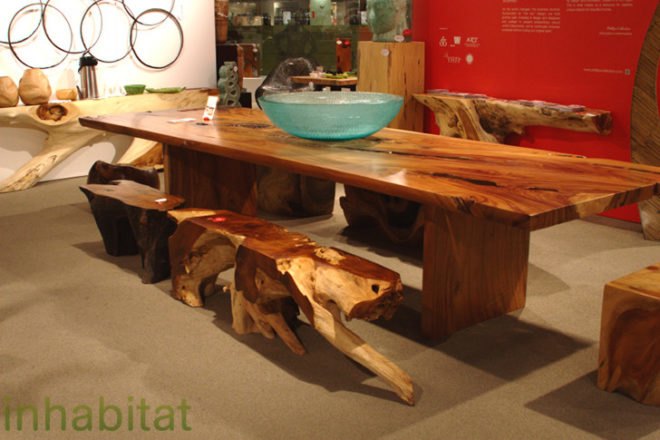 Las Vegas Market, Sustainable Furnishings, Green Furniture, Eco Home, Phillips Collection, Sustainable wood, salvaged wood, teak, recycled glass